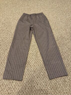 A New Day Brown Pinstripe Casual Pants